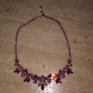 Pink Crystals  Necklace